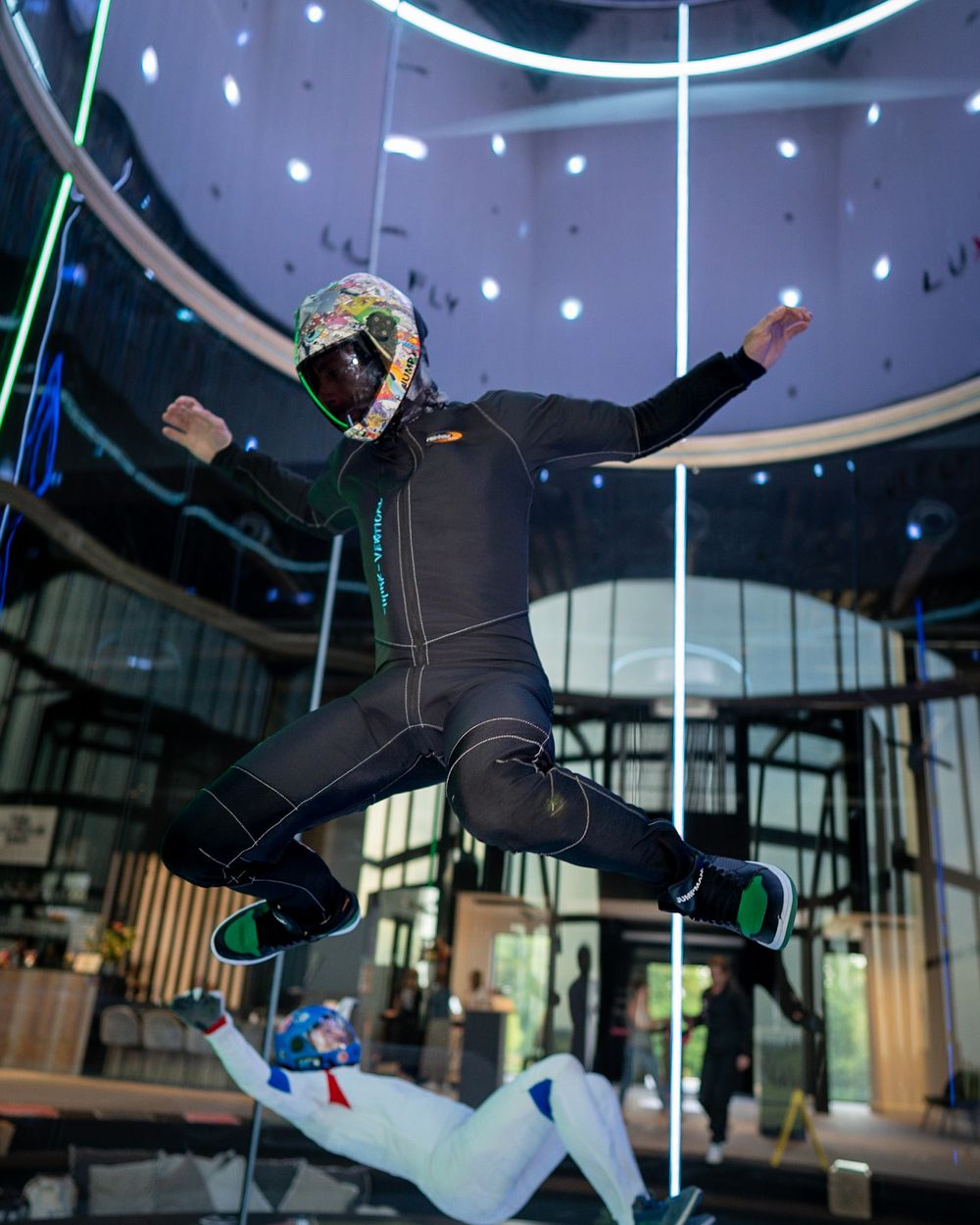 Freefly-Flyer am LUXFLY-Wandtunnel